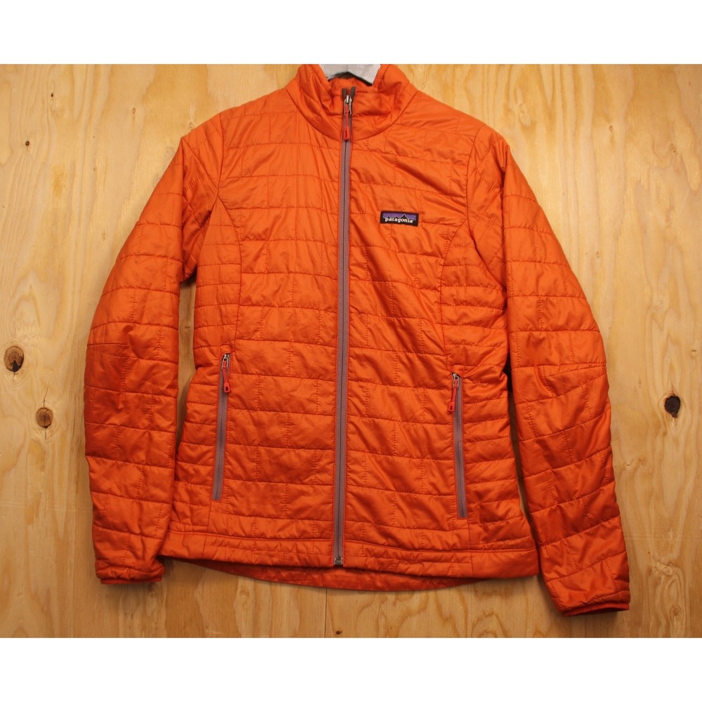 Patagonia Nano Puff Jacket Orange PrimaLoft Quilted Puffer Womens XS 84216 SP15